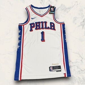Nike Swingman White Philadelphia 76ers Dri Fit Harden Jersey Men’s Size Medium
